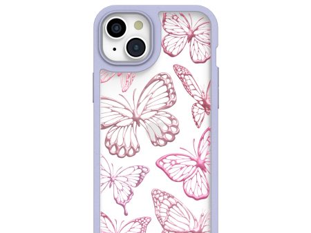 Clear Butterfly Effect iPhone 15 Plus Case With Lavender Ridge Cheap