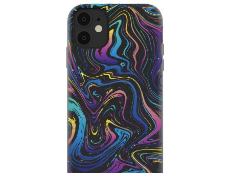 Black Galaxy Swirls iPhone 11 Case Fashion