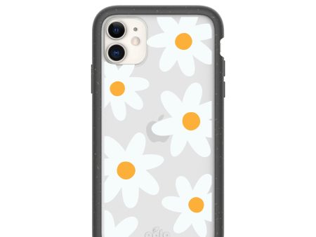 Clear Daisy iPhone 11 Case With Black Ridge Online Hot Sale