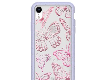 Clear Butterfly Effect iPhone XR Case With Lavender Ridge Hot on Sale