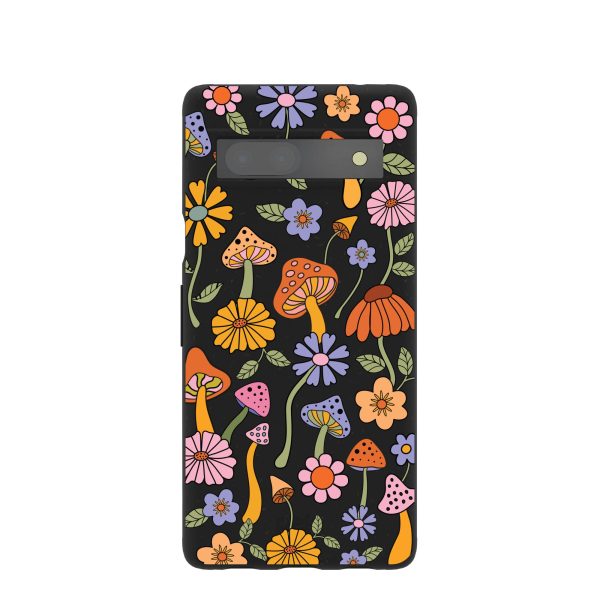 Black Midnight Shrooms Google Pixel 7a Case Hot on Sale