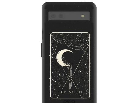 Black The Moon Google Pixel 6a Case For Cheap