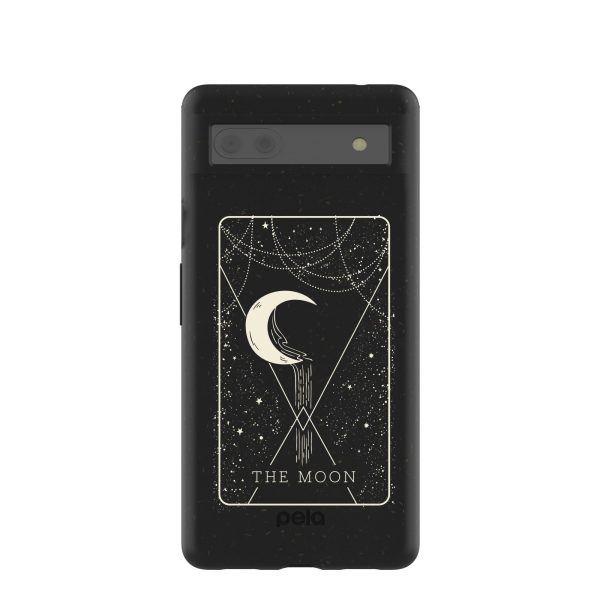 Black The Moon Google Pixel 6a Case For Cheap