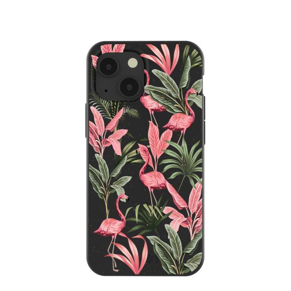 Black Flamingo Party iPhone 13 Mini Case Online