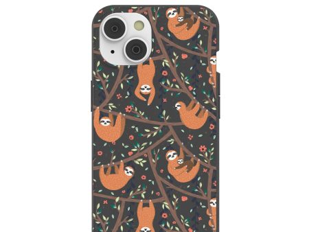 Black Jungle Sloths iPhone 14 Case Online now