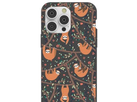 Black Jungle Sloths iPhone 14 Pro Max Case on Sale