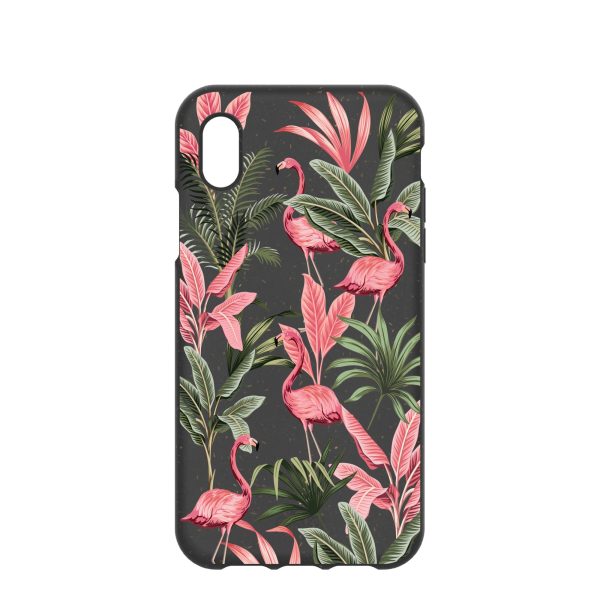 Black Flamingo Party iPhone XR Case Online Sale