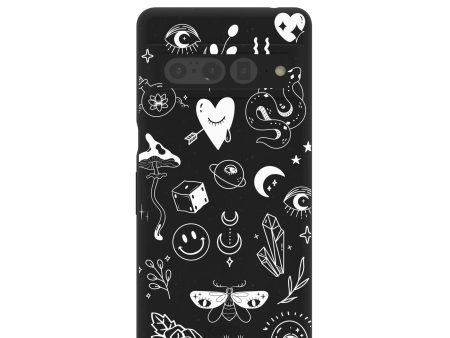 Black Contrast Google Pixel 7 Pro Case For Cheap