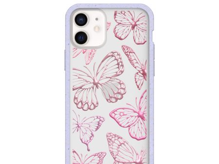 Clear Butterfly Effect iPhone 12 Mini Case With Lavender Ridge Hot on Sale