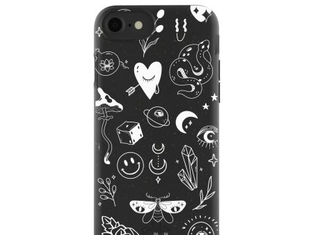 Black Contrast iPhone 6 6s 7 8 SE Case For Cheap