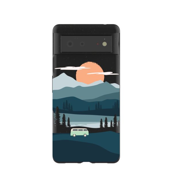 Black Digital Nomad Google Pixel 6 Case Fashion