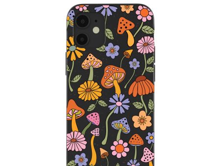 Black Midnight Shrooms iPhone 12 Mini Case Supply