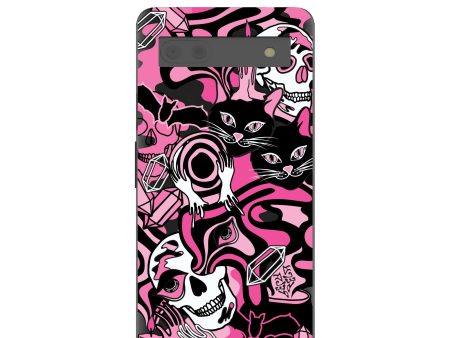 Black Spellbound Ghouls Google Pixel 6a Case For Discount