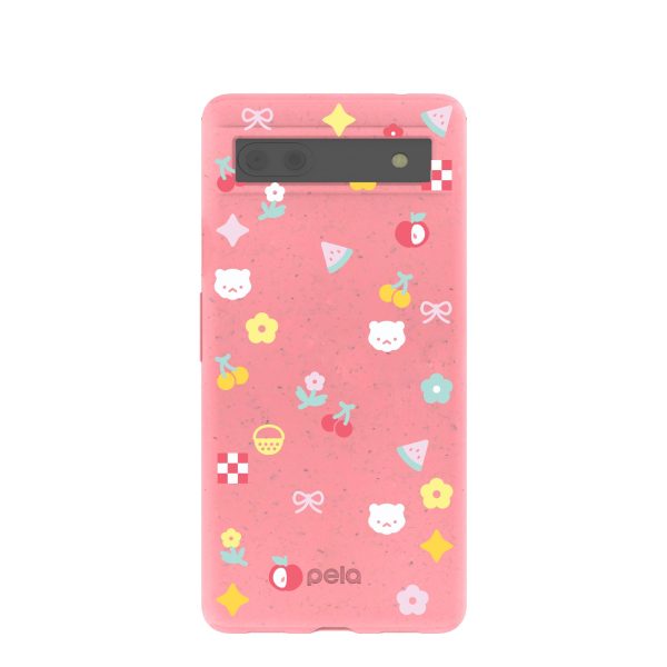 Bubblegum Pink Pretty Picnic Google Pixel 6a Case Online