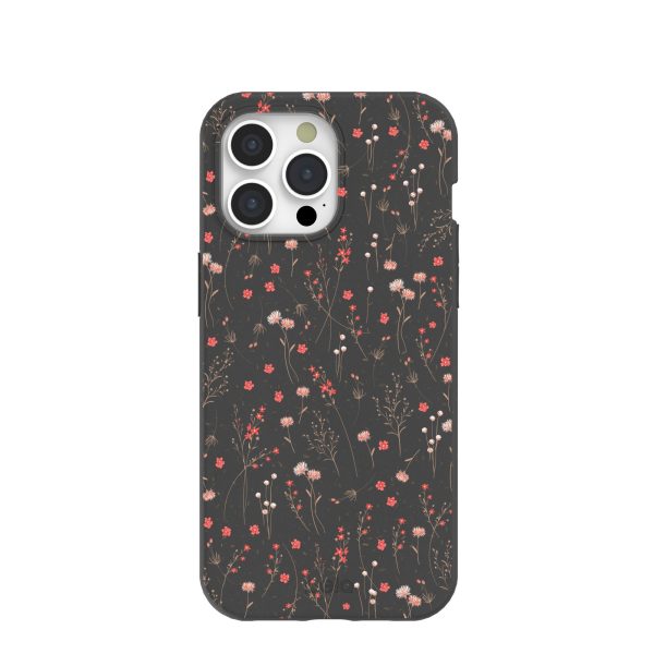 Black Night Garden iPhone 15 Pro Max Case Fashion