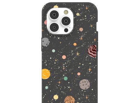 Black Galactic Glow iPhone 14 Pro Case Fashion