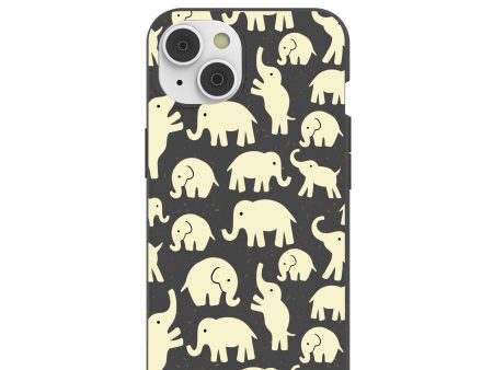 Black Little Elephants iPhone 14 Case Discount