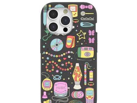 Black Nostalgic Charms iPhone 15 Pro Case Online Sale