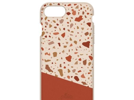 Seashell Clay Terrazzo iPhone 6 6s 7 8 SE Case For Cheap