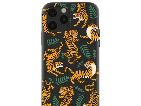 Black Playful Tigers iPhone 11 Pro Case Fashion