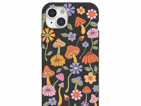 Black Midnight Shrooms iPhone 15 Plus Case on Sale