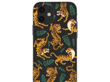 Black Playful Tigers iPhone 12  iPhone 12 Pro Case Online Hot Sale