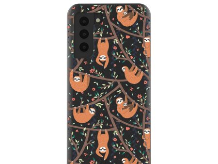 Black Jungle Sloths Samsung Galaxy S21 Case Hot on Sale