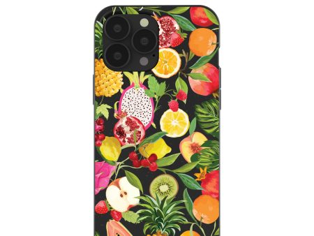 Black Tutti Frutti iPhone 13 Pro Max Case For Cheap