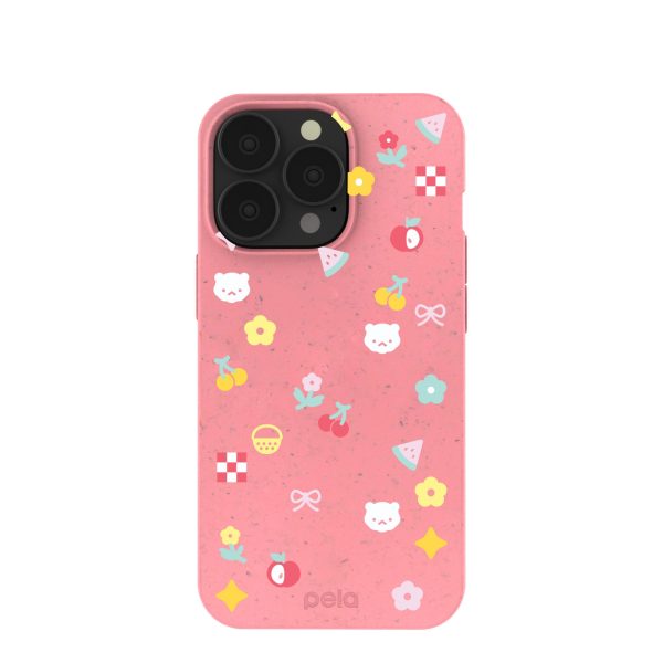 Bubblegum Pink Pretty Picnic iPhone 13 Pro Case For Discount