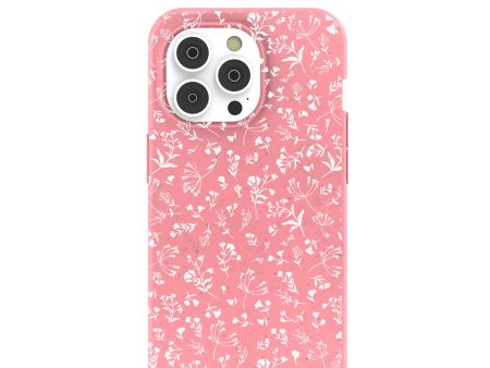 Bubblegum Pink Dreamy Meadow iPhone 14 Pro Case on Sale