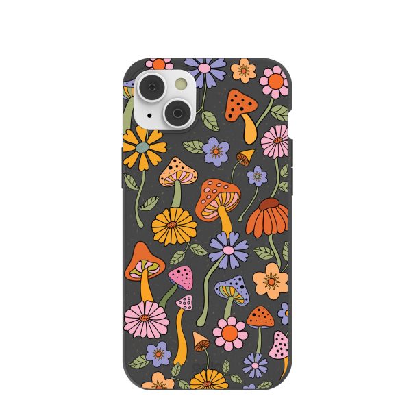 Black Midnight Shrooms iPhone 14 Plus Case Discount