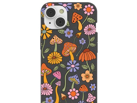 Black Midnight Shrooms iPhone 14 Case Discount