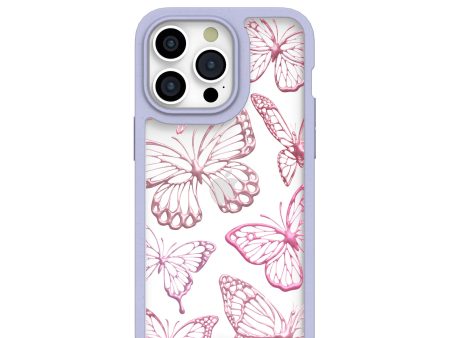 Clear Butterfly Effect iPhone 15 Pro Max Case With Lavender Ridge on Sale