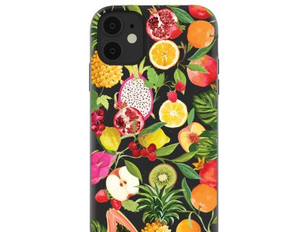 Black Tutti Frutti iPhone 11 Case Hot on Sale