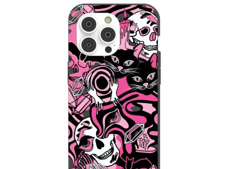 Black Spellbound Ghouls iPhone 14 Pro Case Discount