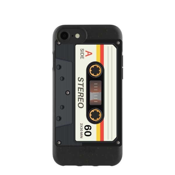 Black Cassette iPhone 6 6s 7 8 SE Case For Cheap