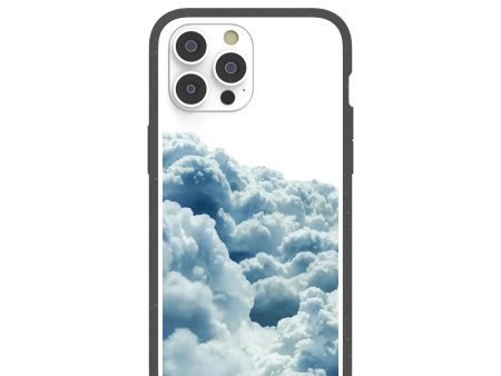 Clear Above the Clouds iPhone 14 Pro Max Case With Black Ridge Fashion