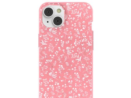 Bubblegum Pink Dreamy Meadow iPhone 14 Case Hot on Sale