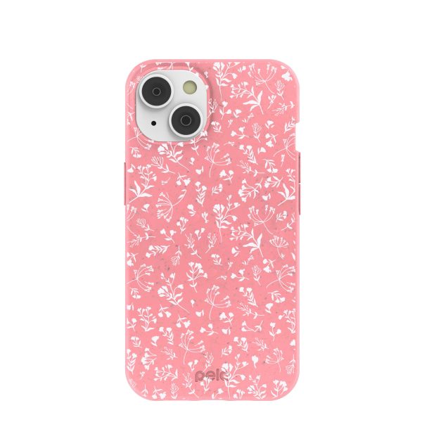 Bubblegum Pink Dreamy Meadow iPhone 14 Case Hot on Sale