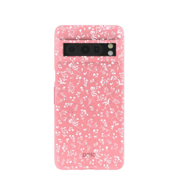 Bubblegum Pink Dreamy Meadow Google Pixel 8 Pro Case For Discount