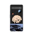 Black Retro Moon Google Pixel 6a Case Supply