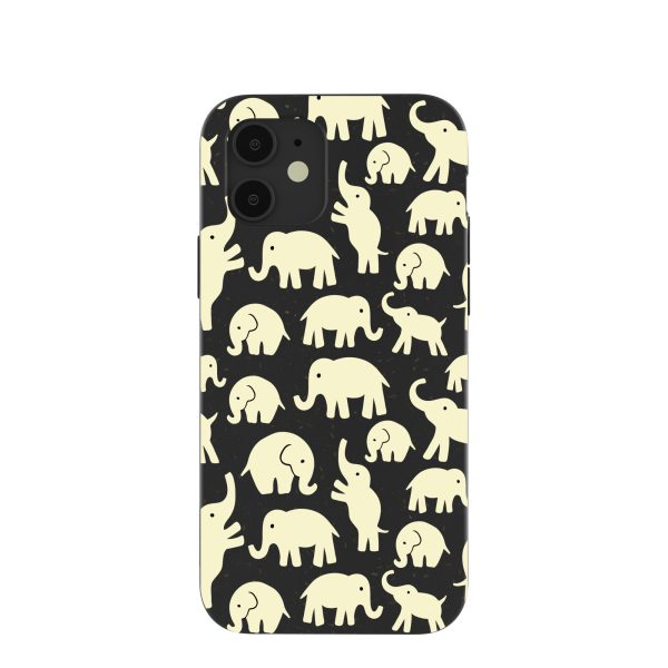 Black Little Elephants iPhone 12  iPhone 12 Pro Case Discount