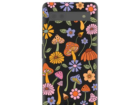 Black Midnight Shrooms Google Pixel 6a Case Supply