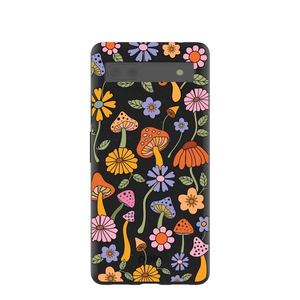 Black Midnight Shrooms Google Pixel 6a Case Supply