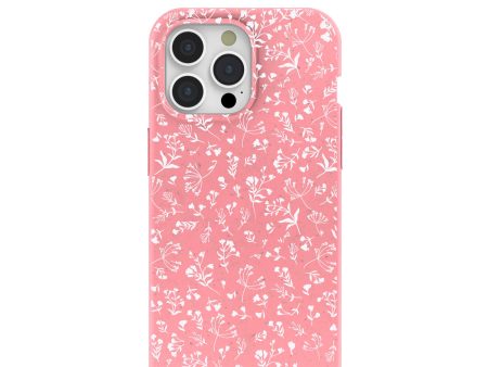 Bubblegum Pink Dreamy Meadow iPhone 15 Pro Max Case Cheap