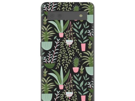 Black Indoor Garden Google Pixel 6a Case on Sale