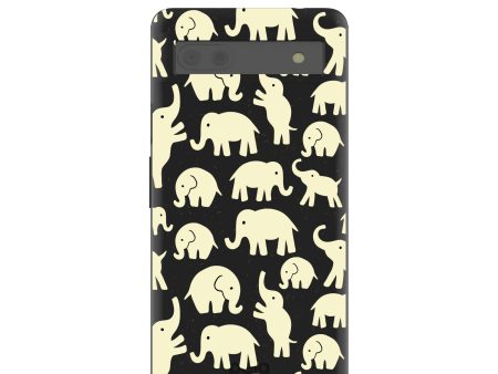 Black Little Elephants Google Pixel 6a Case Fashion