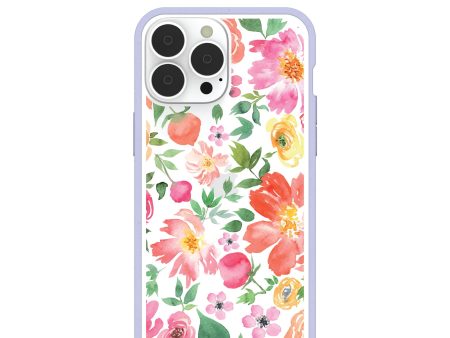 Clear Prairie Florals iPhone 13 Pro Max Case With Lavender Ridge on Sale