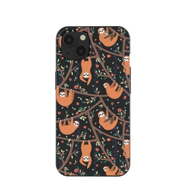 Black Jungle Sloths iPhone 13 Case For Cheap