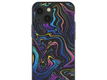 Black Galaxy Swirls iPhone 13 Mini Case For Sale